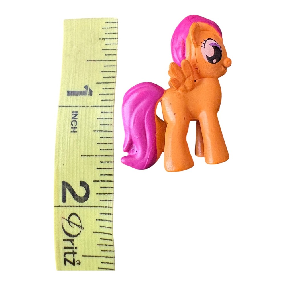 My Little Pony G3 Scootaloo Mini Figure Orange Pink Pegasus Hasbro 2" Toy - Picture 9 of 9